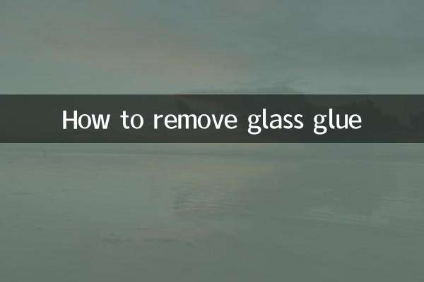 Comment enlever la colle à verre