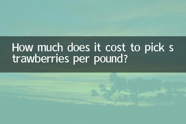 How much does it cost to pick strawberries per pound?