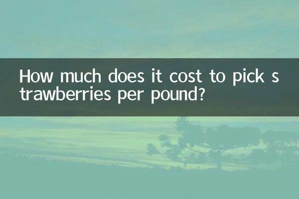 كم يكلف قطف الفراولة للرطل الواحد؟