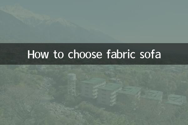 Comment choisir un canapé en tissu