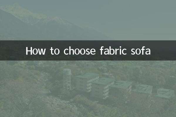 Comment choisir un canapé en tissu