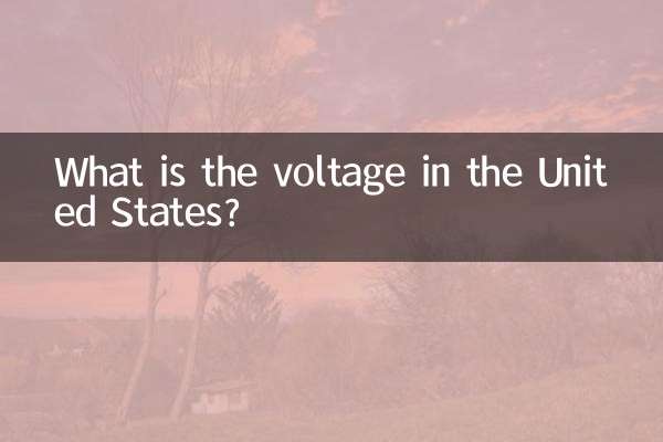Wie hoch ist die Spannung in den Vereinigten Staaten?