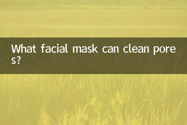 什么面膜能清洁毛孔