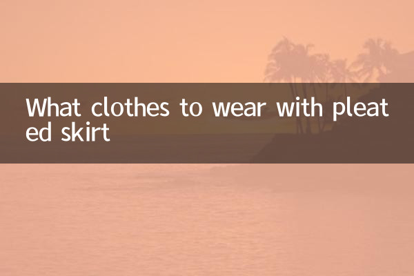 प्लीटेड स्कर्ट के साथ कौन से कपड़े पहनें?