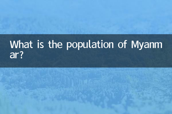 What is the population of Myanmar?