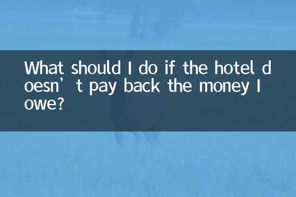 Что мне делать, если отель не возвращает мне задолженность?