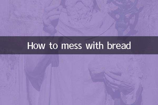 Come pasticciare con il pane