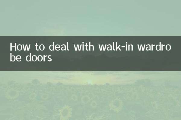 Wie man mit begehbaren Kleiderschranktüren umgeht