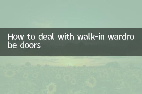 Come comportarsi con le ante delle cabine armadio