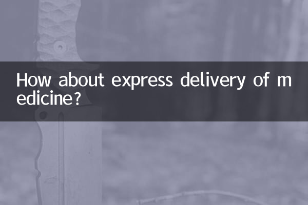 Wie wäre es mit einer Expresslieferung von Medikamenten?