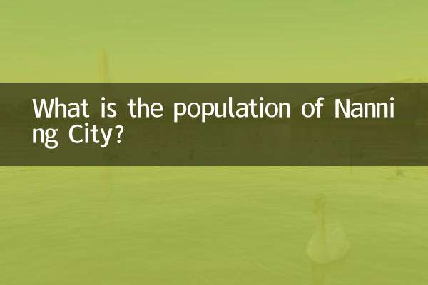 Qual è la popolazione di Nanning City?
