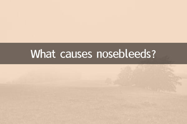 Cosa causa il sangue dal naso?