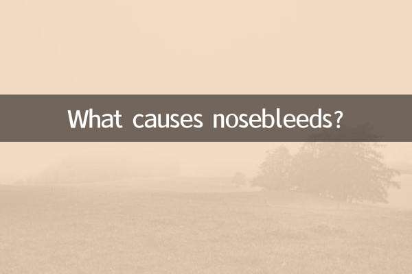 鼻血の原因は何ですか?