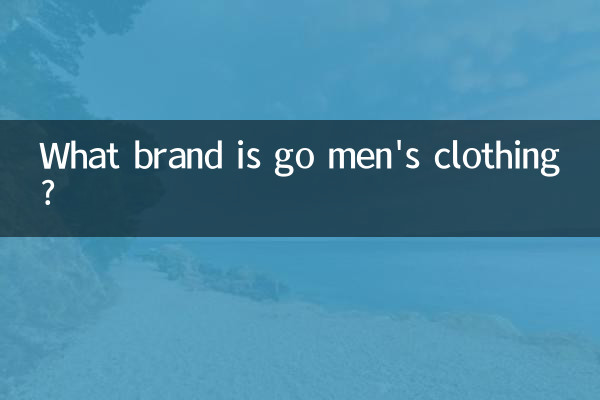 Какого бренда мужская одежда go?
