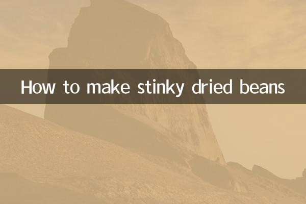 Come preparare i fagioli secchi puzzolenti