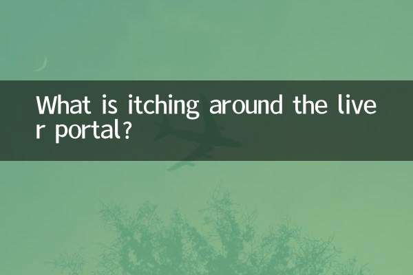 ¿Qué pica alrededor del portal del hígado?