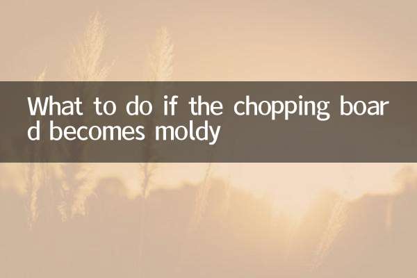 Que faire si la planche à découper moisit