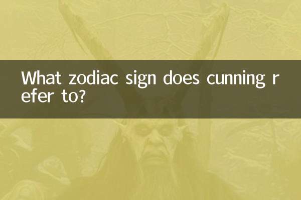 What zodiac sign does cunning refer to?