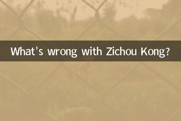 What's wrong with Zichou Kong?