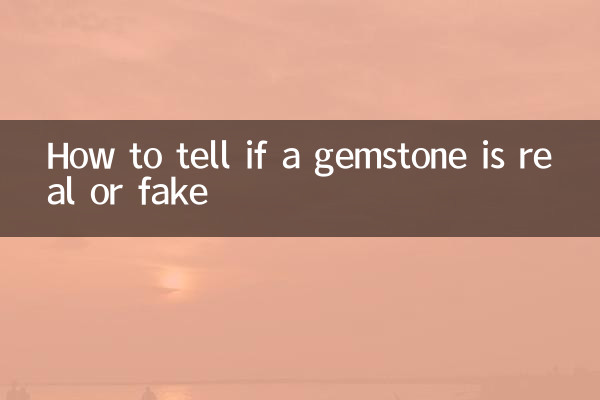 How to tell if a gemstone is real or fake