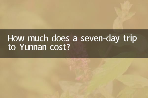 How much does a seven-day trip to Yunnan cost?