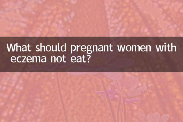 What should pregnant women with eczema not eat?