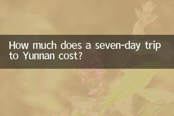 How much does a seven-day trip to Yunnan cost?