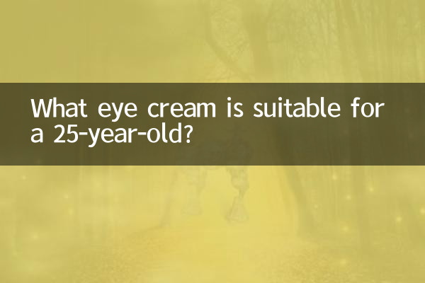 Quelle crème contour des yeux convient à une jeune de 25 ans ?