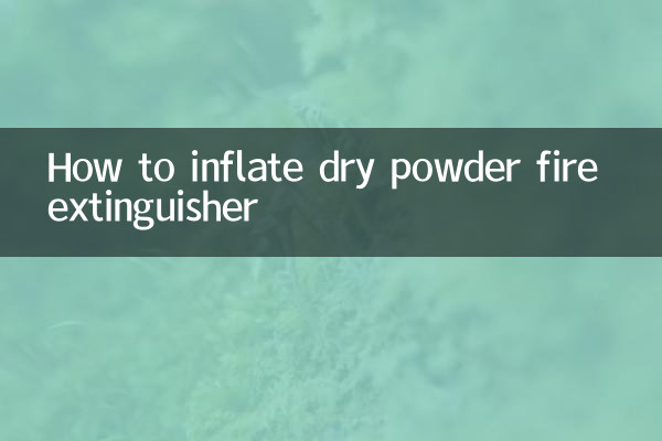 Como inflar extintor de pó seco