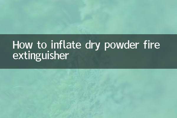 So pumpen Sie einen Trockenpulver-Feuerlöscher auf