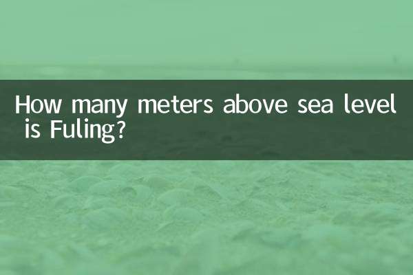 À combien de mètres au-dessus du niveau de la mer se trouve Fuling ?