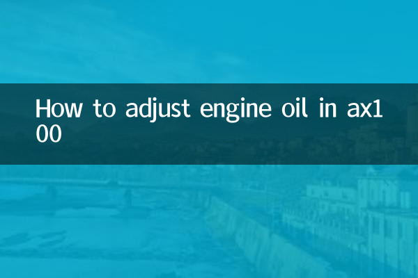 কিভাবে ax100 এ ইঞ্জিন তেল সামঞ্জস্য করা যায়