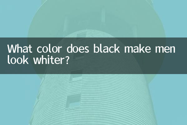ما هو اللون الذي يجعل الرجال يبدون أكثر بياضا باللون الأسود؟