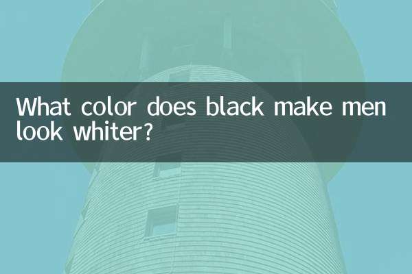 Какой цвет черный делает мужчин белее?