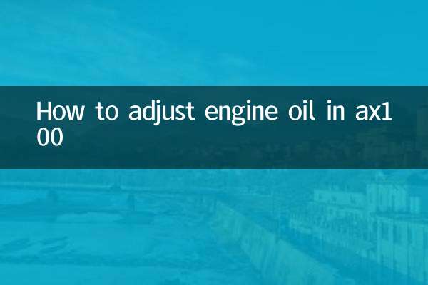Como ajustar o óleo do motor no ax100
