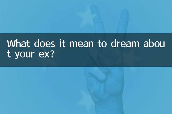 ¿Qué significa soñar con tu ex?