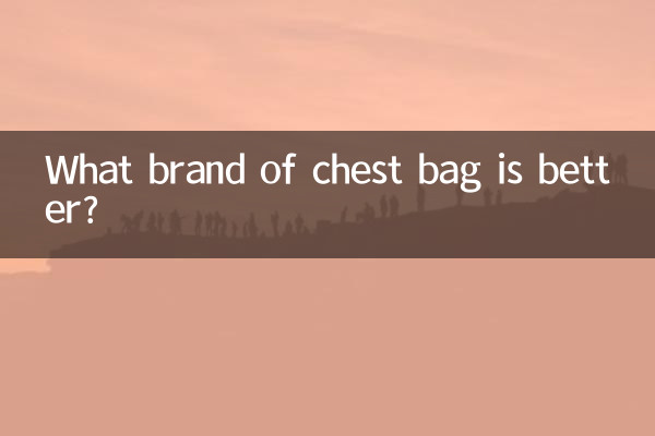 どのブランドのチェストバッグが良いですか？