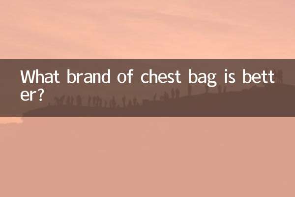 どのブランドのチェストバッグが良いですか？