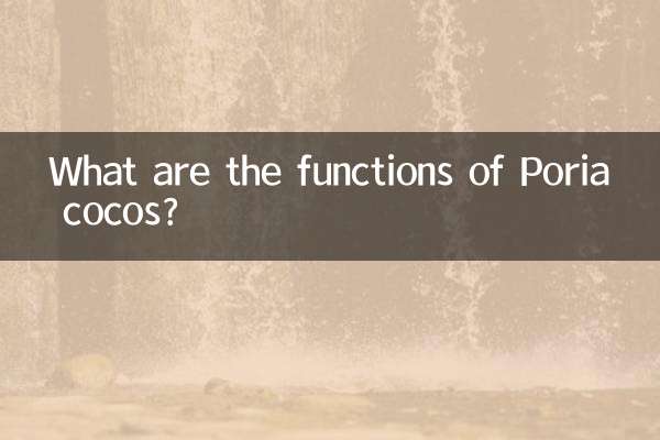 Welche Funktionen haben Poria-Kokos?