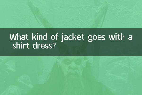 Quel genre de veste va avec une robe chemise ?