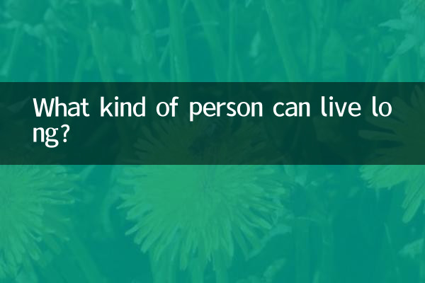 ¿Qué tipo de persona puede vivir mucho tiempo?