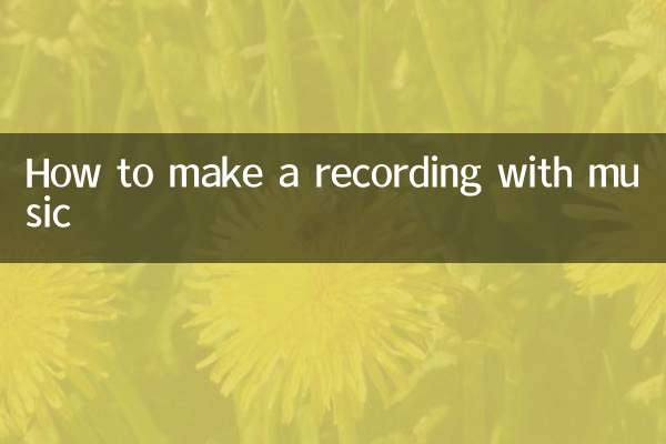 So erstellen Sie eine Aufnahme mit Musik