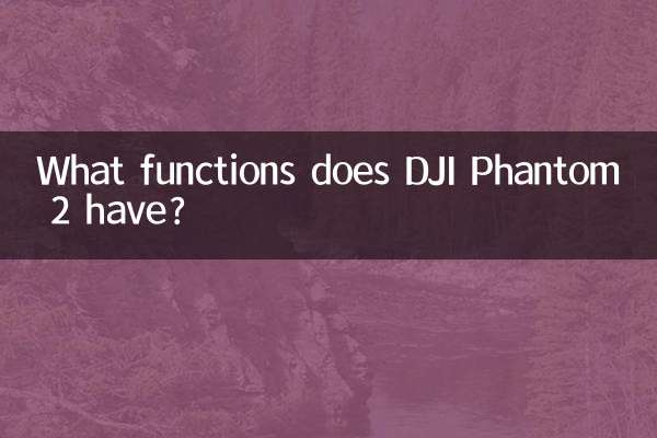 ¿Qué funciones tiene el DJI Phantom 2?