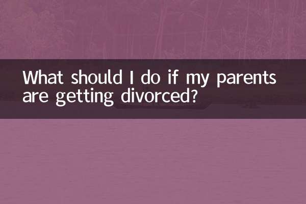 Que dois-je faire si mes parents divorcent ?