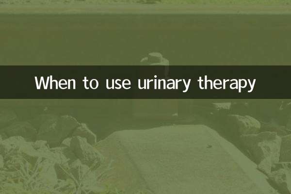 Quando usar terapia urinária