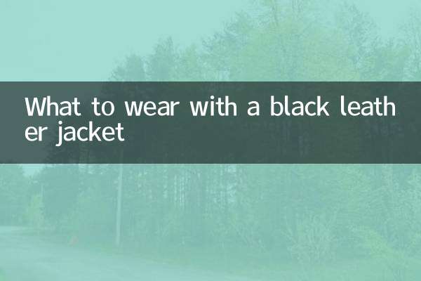 黒のレザージャケットと合わせて何を着るか