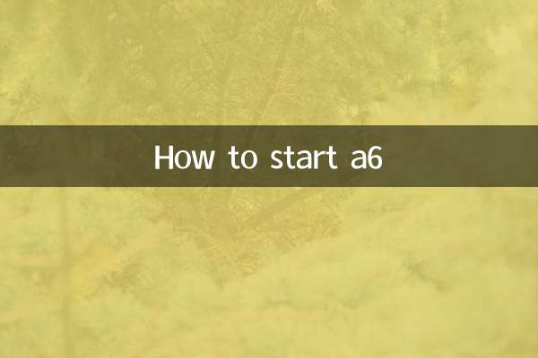 How to start a6