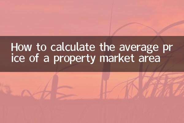 So berechnen Sie den Durchschnittspreis eines Immobilienmarktgebiets
