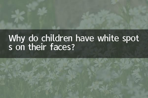 Почему у детей на лице белые пятна?