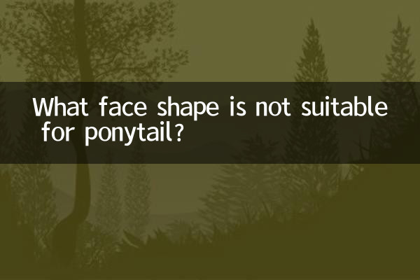 ¿Qué forma de cara no es adecuada para una cola de caballo?